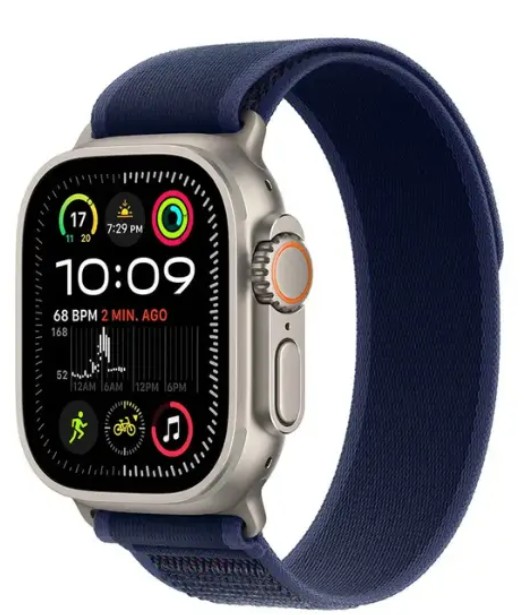 Apple Watch Ultra 2(2024) Cellular 49mm Natural Titanium Case Blue Trail Loop - M/L